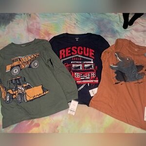 Kids Graphic Long Sleeve Shirts Set